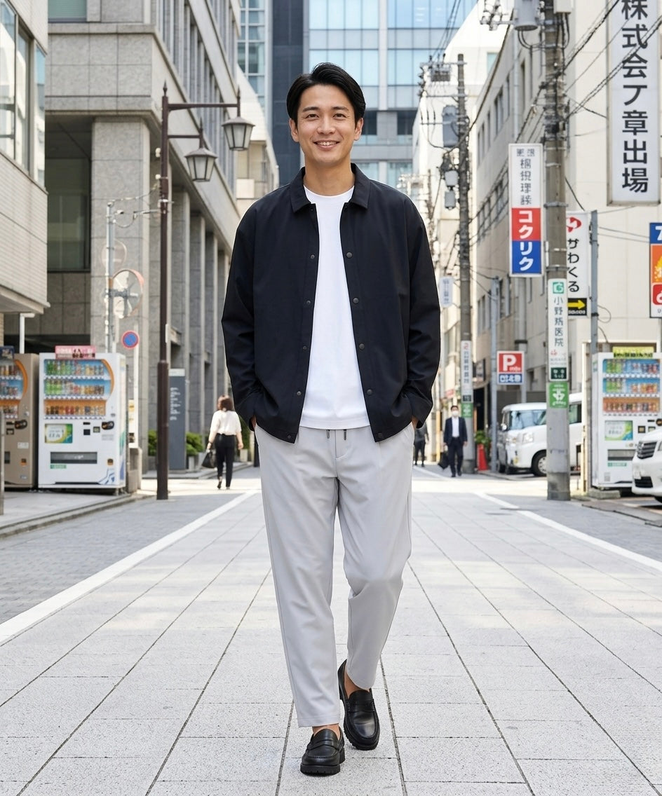 軽快に整う都会のスマートカジュアル